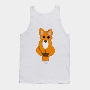 Cute Fox Drawing Tank Top